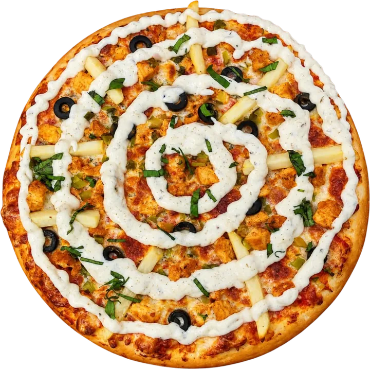 Shawarma Pizza pizza from Cheese O'Clock